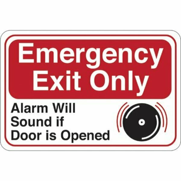 Bsc Preferred Emergency Exit Only... 6 x 9'' Facility Sign SN200